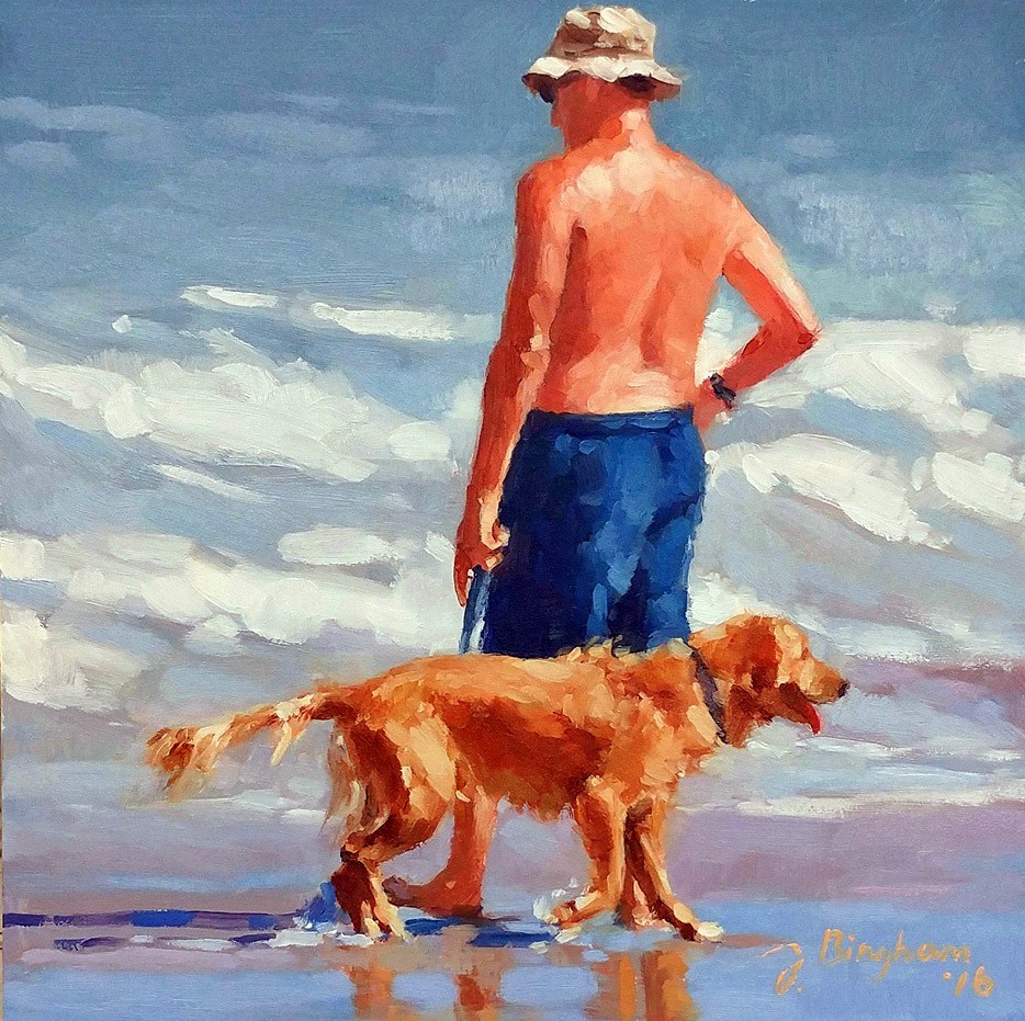 "Move On Series Painting of Dogs" by Joanna Bingham