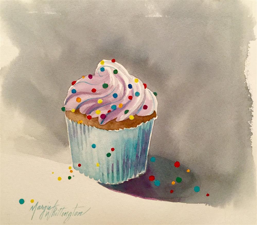 "A Yummy Cupcake" original fine art by Margie Whittington
