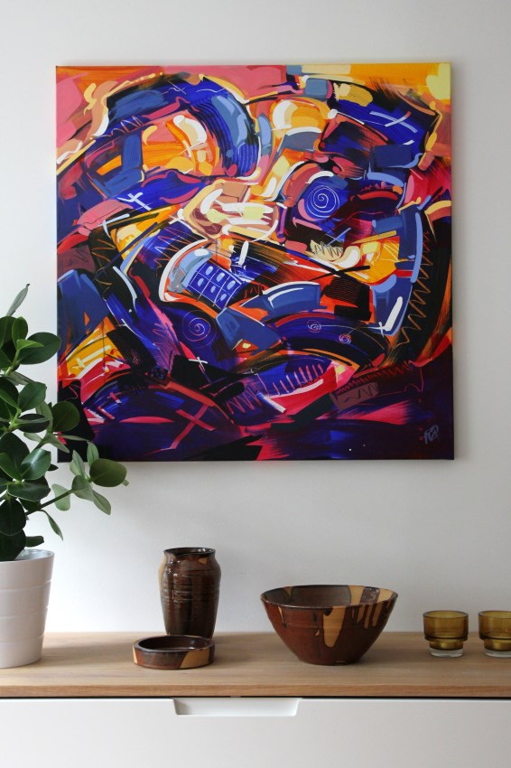 "Shapes & Movement 41" original fine art by Roger Akesson Stormhed