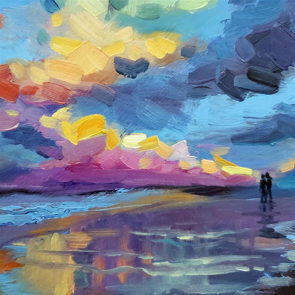 "Gold Coast Australia Beach Painting" by Diana Pigni