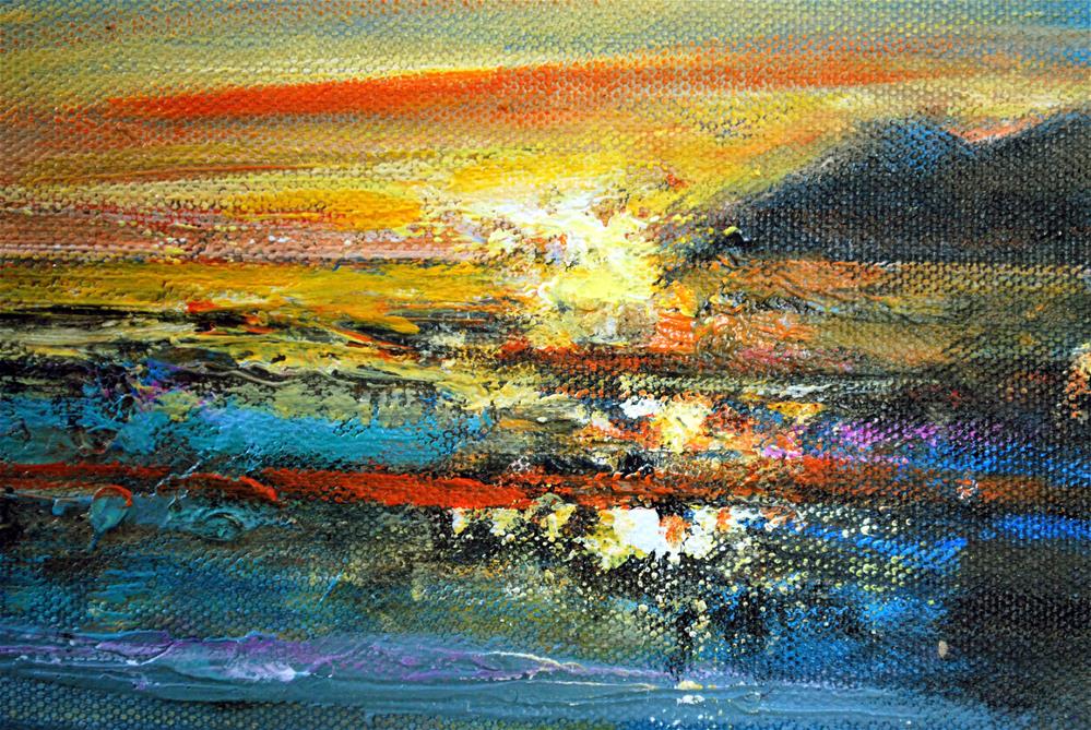 "Wavvy reflections" original fine art by vishalandra dakur