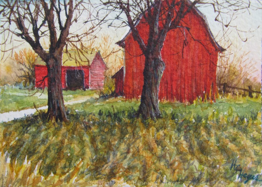 "Tiny Original Painting ACEO" by Hannah C. Heyer