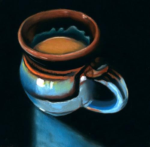 "My Morning Coffee still life painting" original fine art by Ria Hills