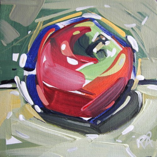 "Apple Abstraction 30" original fine art by Roger Akesson