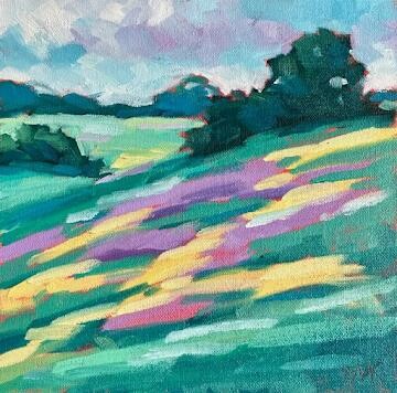 "Spring Field" original fine art by Mary Anne Cary