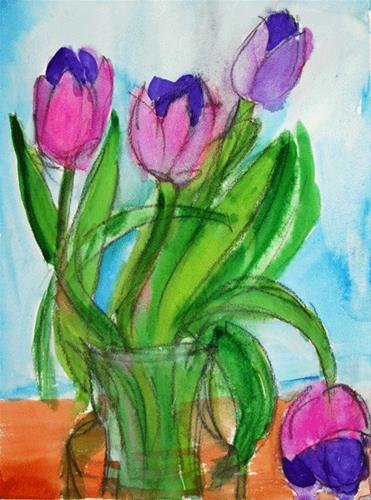"Too Much Party" original fine art by Donna Crosby
