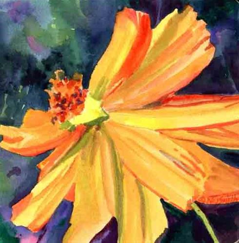 "Yay for Yellow Cosmos" original fine art by Kay Smith