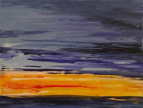"5101 - Sunset I -  Affordable Series" original fine art by Sea Dean