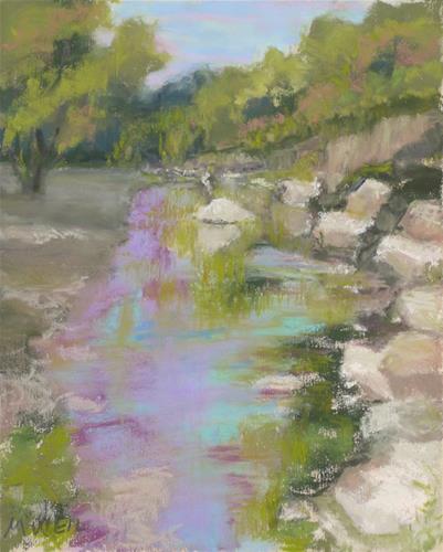"Kansas Creek" original fine art by Mary Weil "Kansas Creek" original fine art by Mary Weil