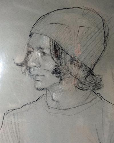 "The Hat" original fine art by Jini James