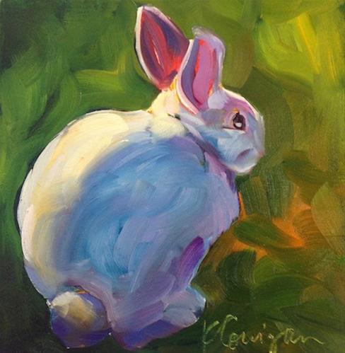 "Bunny In The Sun" original fine art by Kat Corrigan