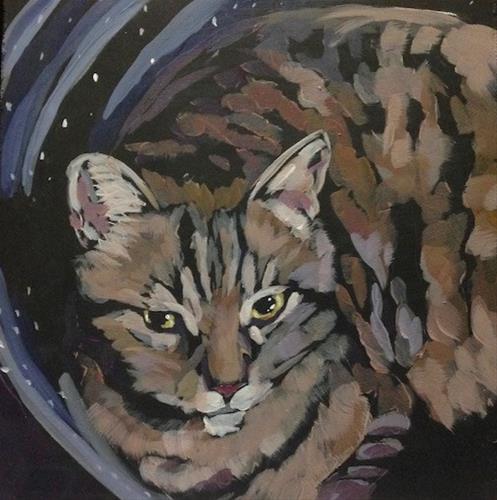 "March 2, Nigel in a Pot" original fine art by Kat Corrigan