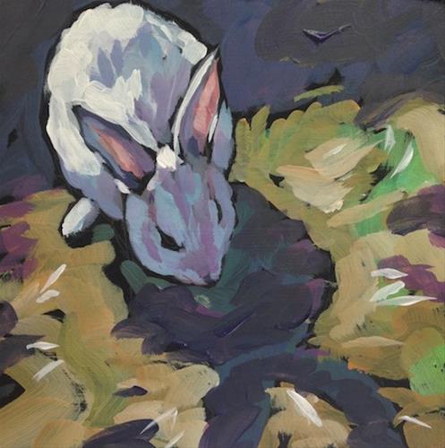 "Spring Munchies" original fine art by Kat Corrigan