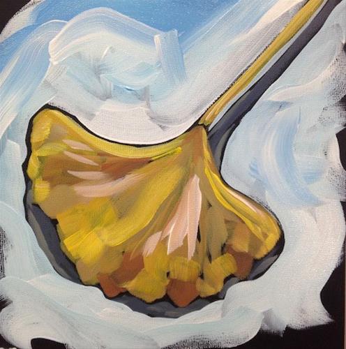 "Gingko #2" original fine art by Kat Corrigan