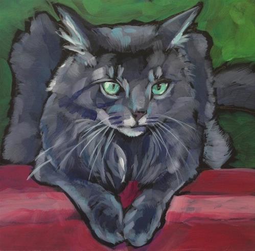 "3-13- Batman" original fine art by Kat Corrigan