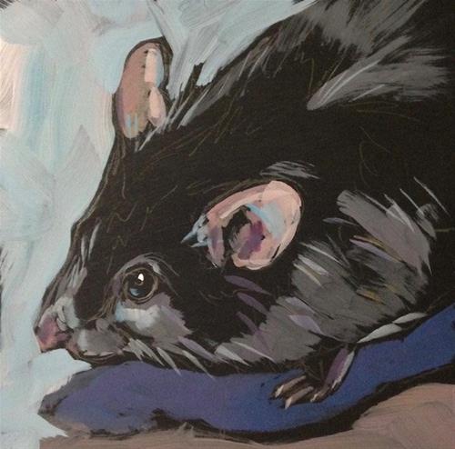 "March 5, Wooly" original fine art by Kat Corrigan