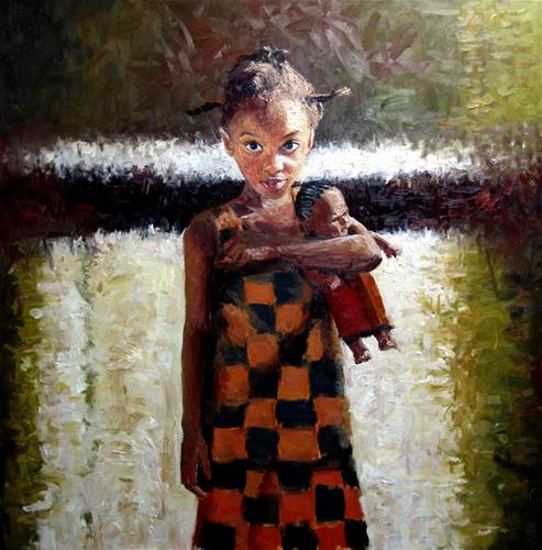 african doll painting
