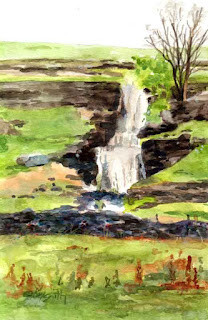 "Flash Waterfall" original fine art by Kay Smith
