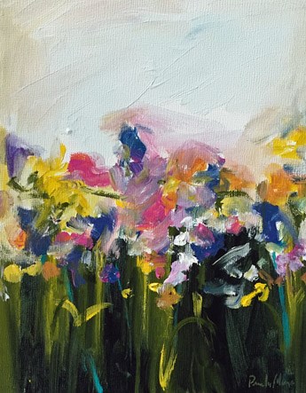 "flower field" original fine art by Pamela Munger "flower field" original fine art by Pamela Munger