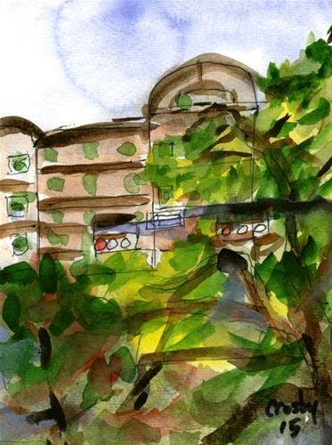 "Justice Through Trees" original fine art by Donna Crosby