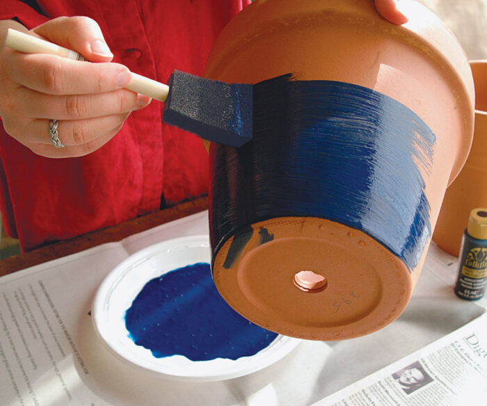 How to Paint Clay Pots