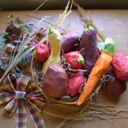 Making Paper Vegetables for Thanksgiving Fine Gardening