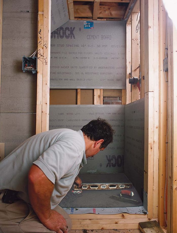 Installing a Leakproof Shower Pan Fine Homebuilding