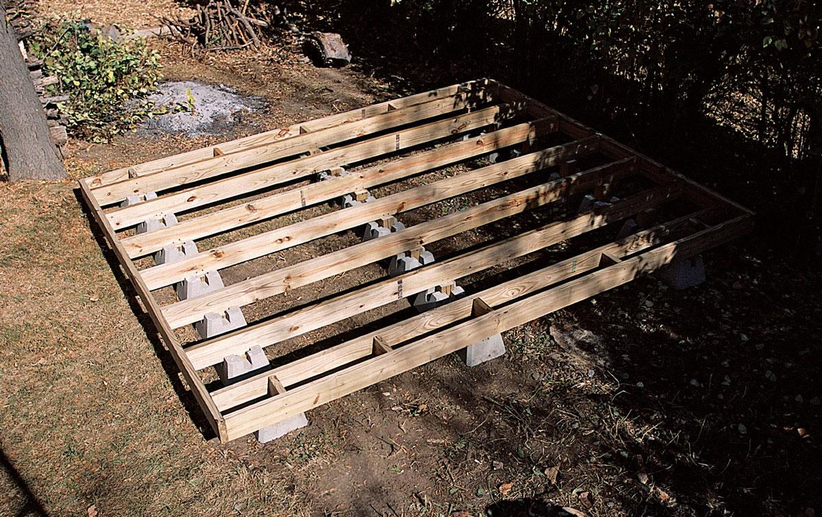 A Firm Foundation for a Backyard Shed Fine Homebuilding
