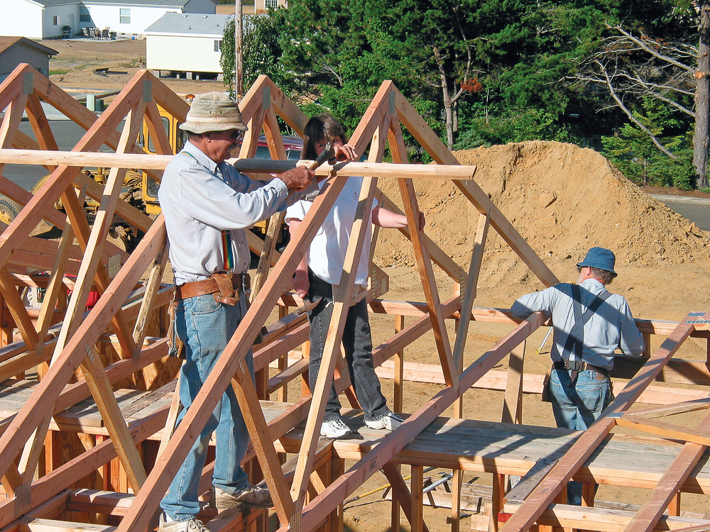 Rolling Roof Trusses Fine Homebuilding