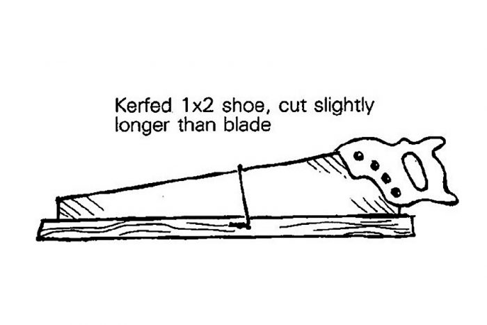 Handsaw Shoe Fine Homebuilding