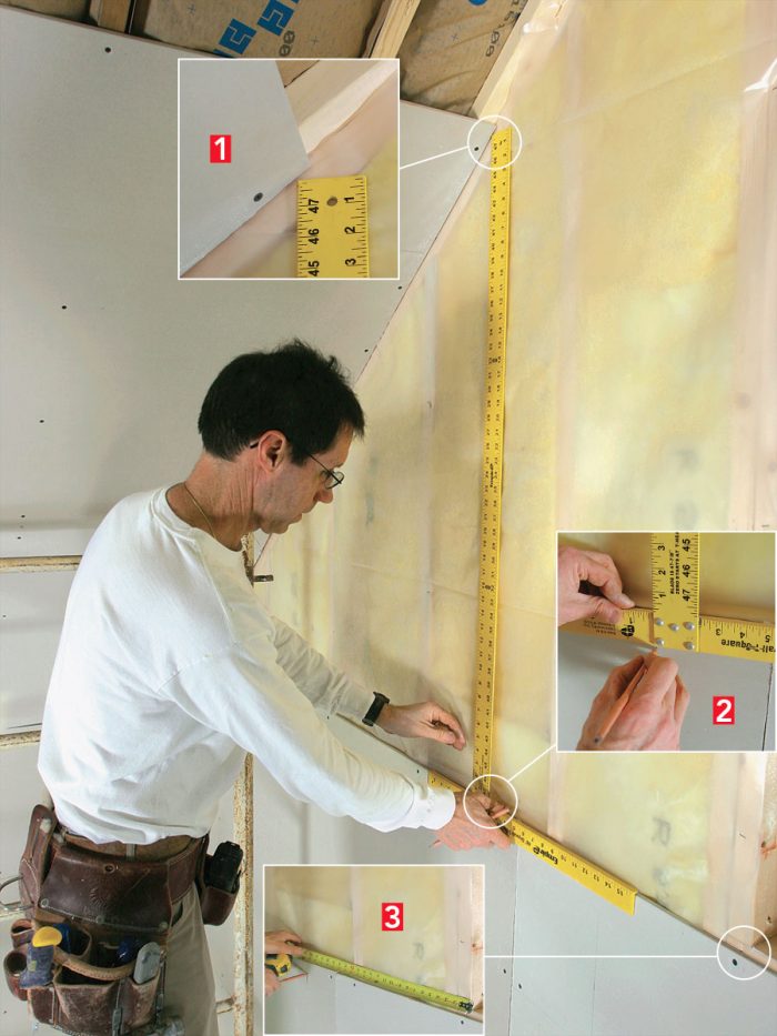 How to Hang Drywall on a Gable End Fine Homebuilding