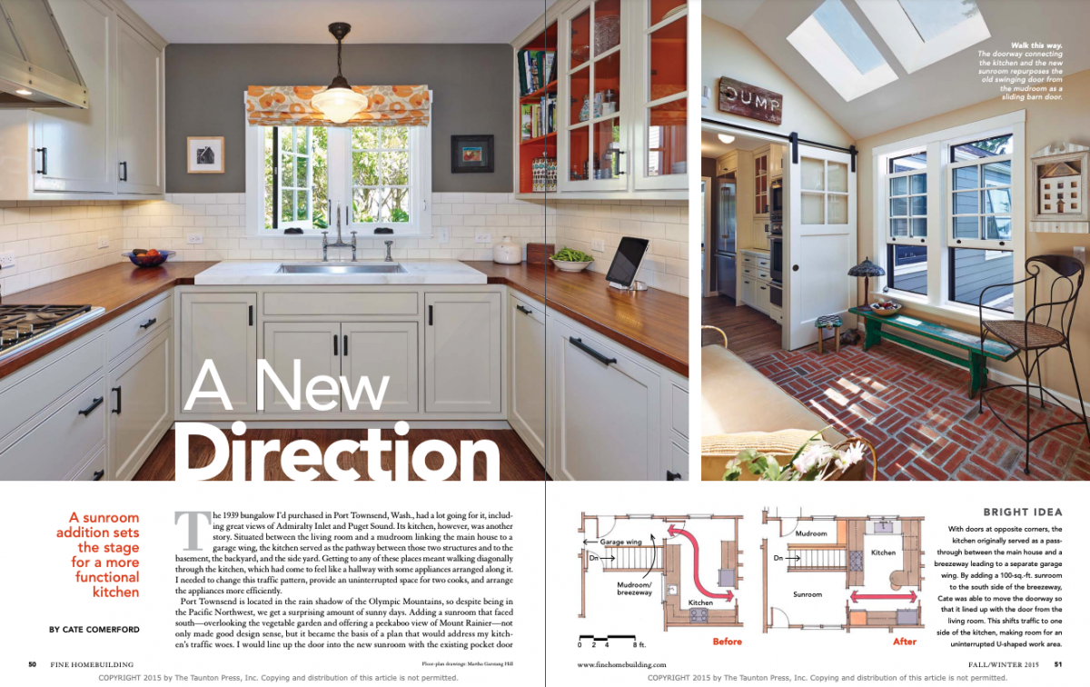 A Kitchen Takes a New Direction Fine Homebuilding