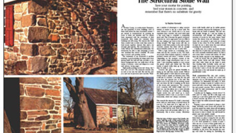 The Structural Stone Wall - Fine Homebuilding
