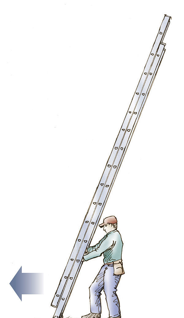 Using Extension Ladders Safely Fine Homebuilding