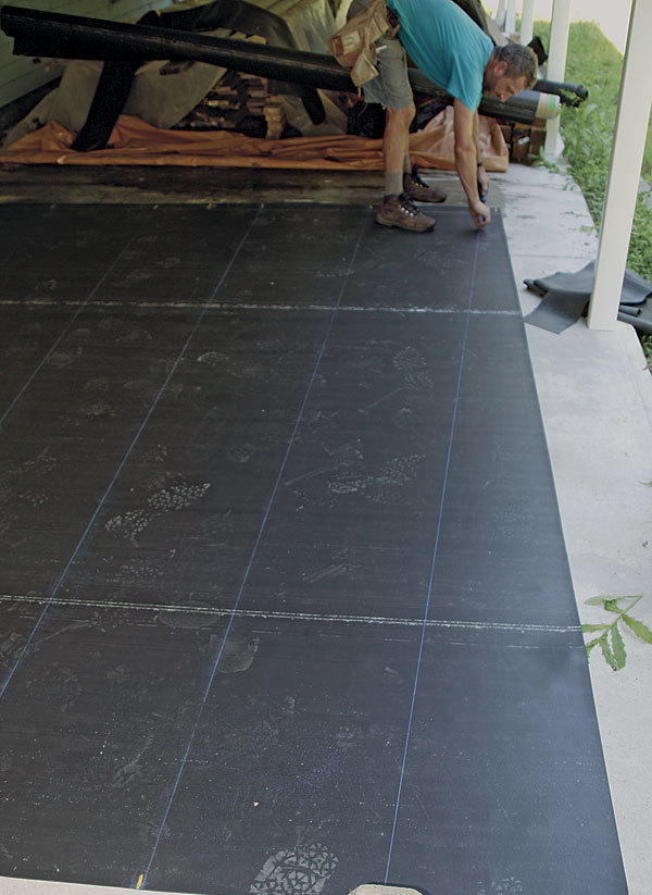 site-built deck drainage - fine homebuilding