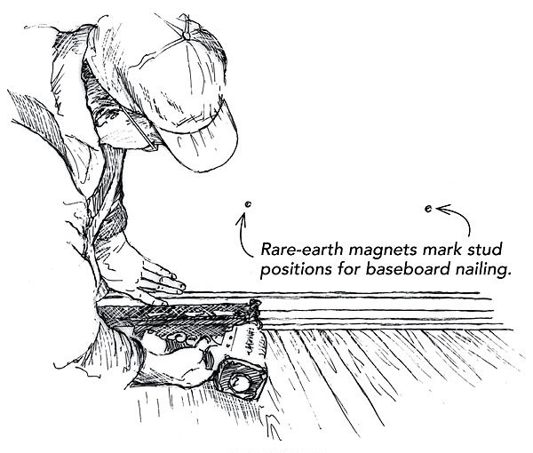 A stud finder that marks location without leaving a mark Fine Homebuilding