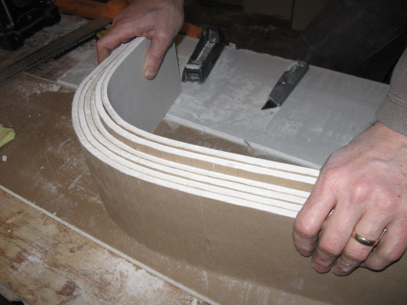 Bending Drywall and Cutting Chatter on Tight Radius Arches Fine