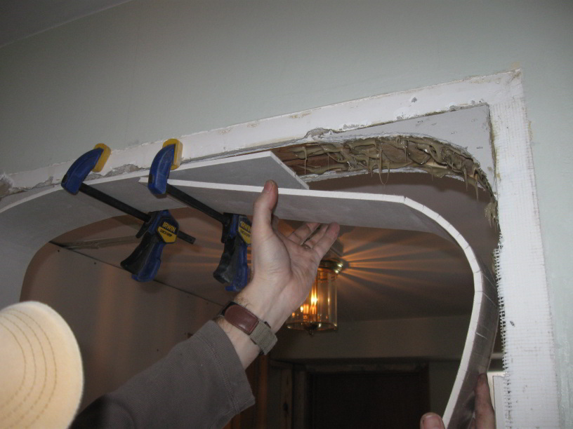 Bending Drywall and Cutting Chatter on Tight Radius Arches Fine