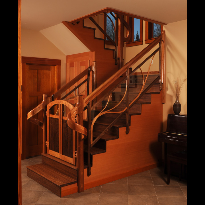 Sculpted Staircase Railing - Fine Homebuilding