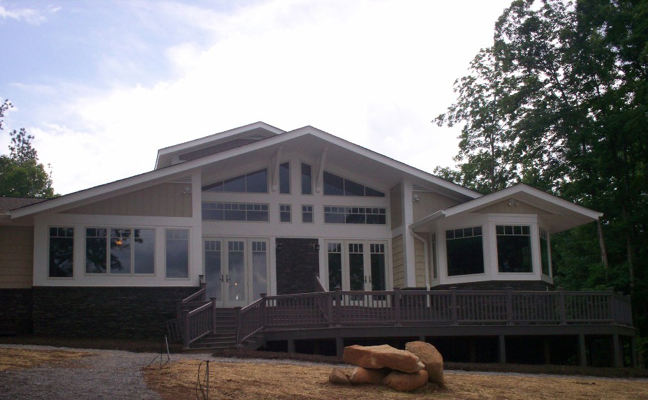 Living in retirement on the shore of Lake Chesdin A son designs a home