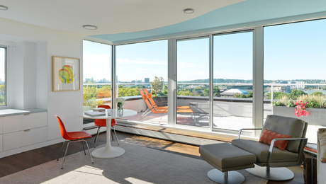 Picture of City Apartment Home Office with a View - Fine Homebuilding