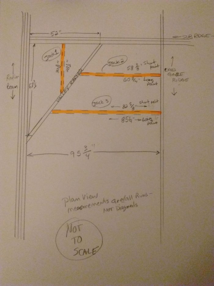Valley Framing Calculating the JackRafter Assignment Fine Homebuilding
