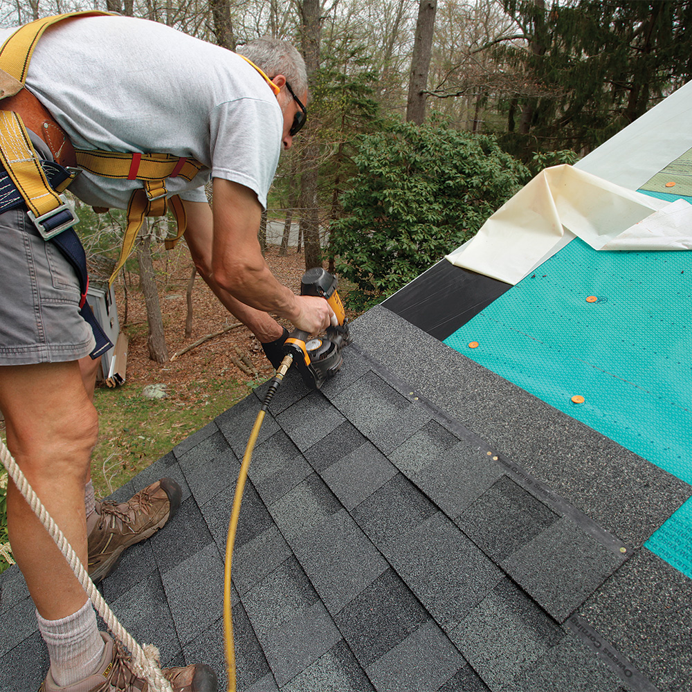 nailing shingles