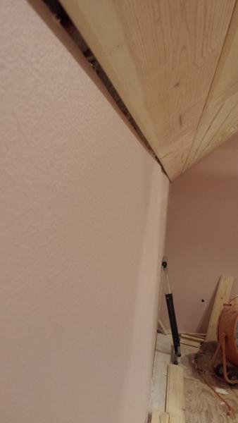 Trimming Varying Gap Between Drywall And Tongue Groove Pine