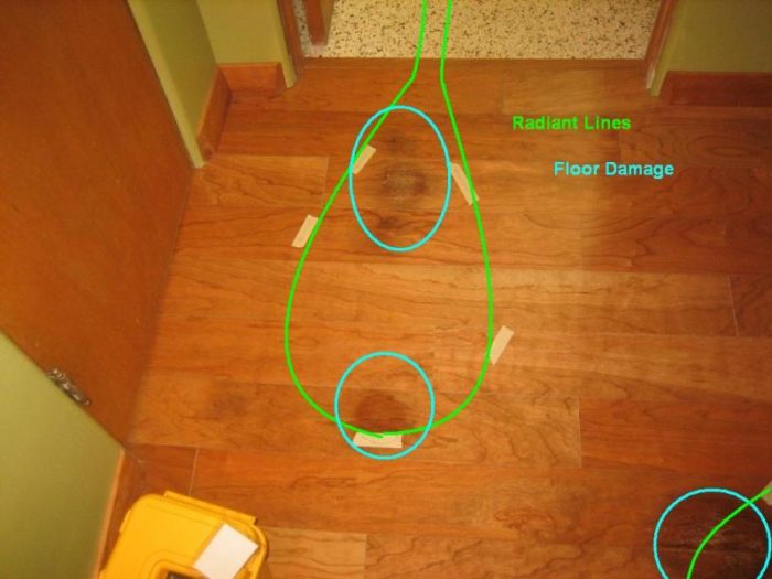Radiant Leaks / Floor Discoloration / Water Damage Fine Homebuilding