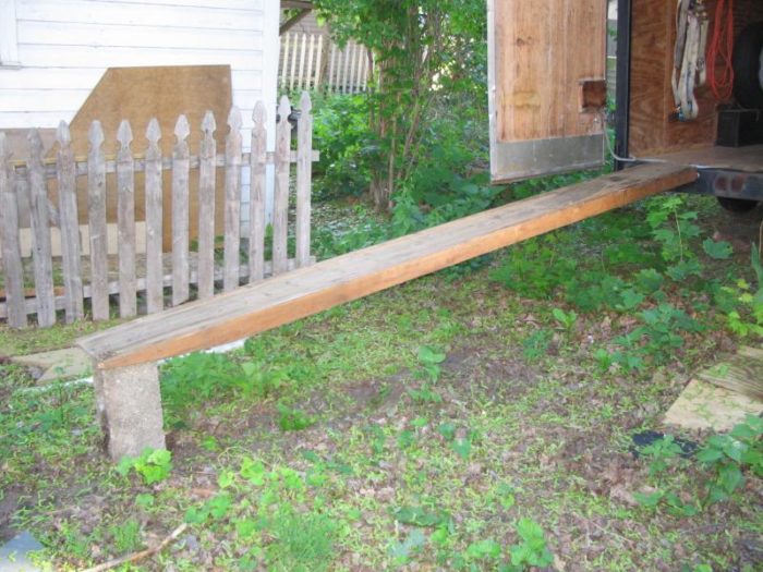 help with trailer ramp design needed... Fine Homebuilding
