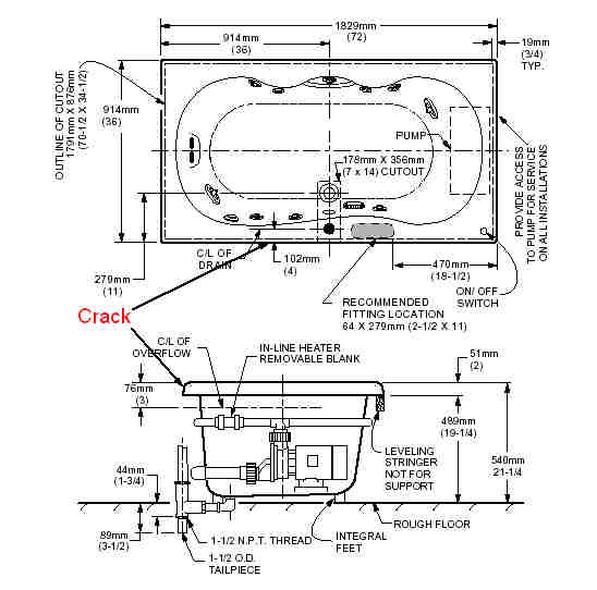 Cracked whirlpool tub edge Fine Homebuilding