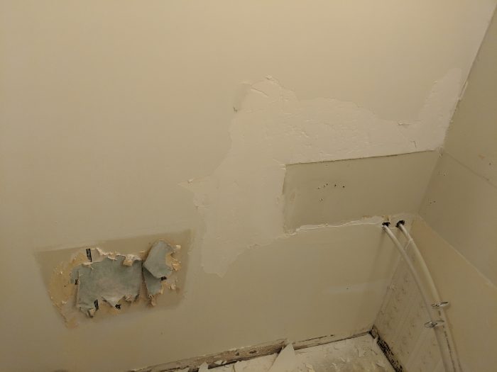 Sanding bathroom wall to put tile Fine Homebuilding