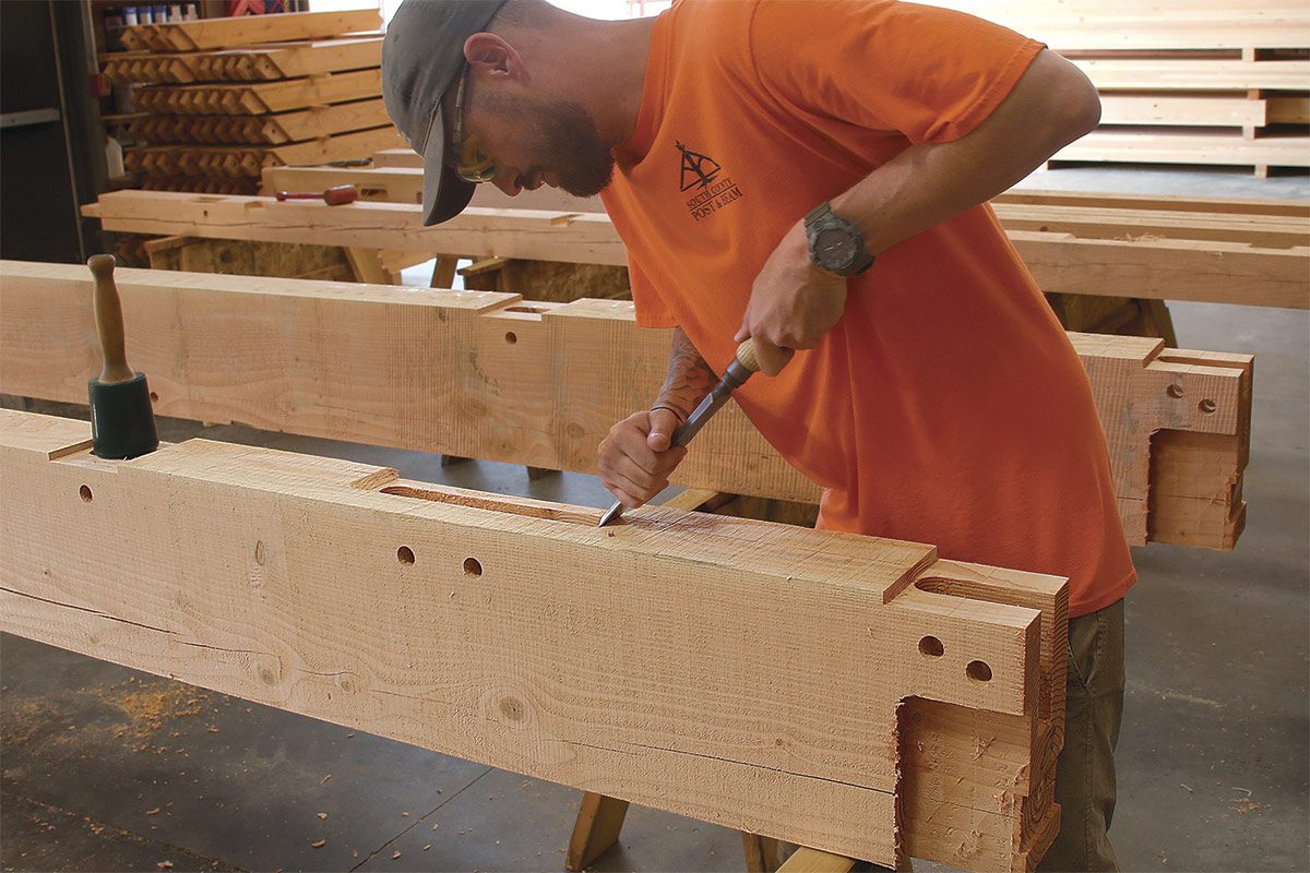 HighTech TimberFrame Joinery Machine Fine Homebuilding