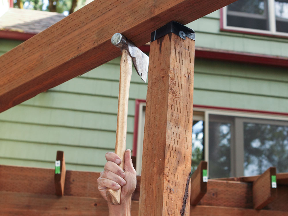 Setting Deck Posts From the Top Down Fine Homebuilding